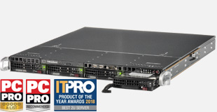 Rackmount server with PC PRO and IT PRO award.