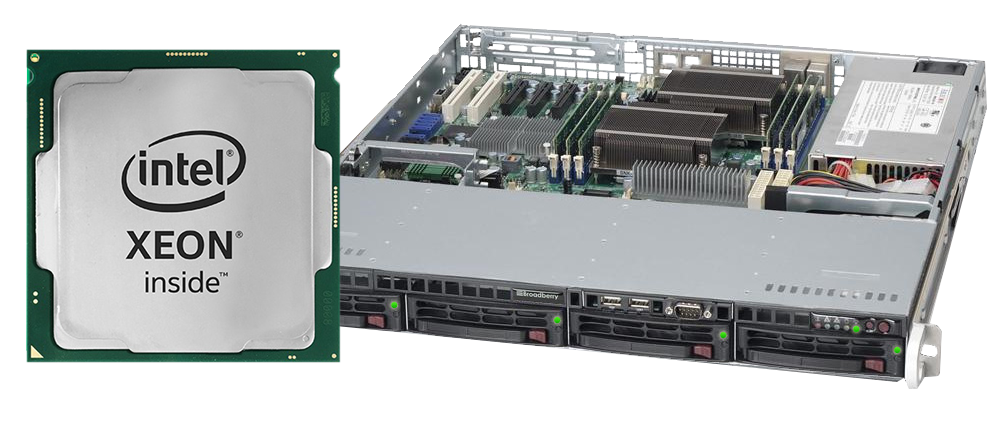 intel xeon e processor and server